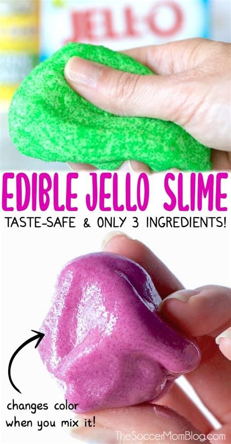 The Original And Best Edible Jello Slime Recipe Only 3 Ingredients