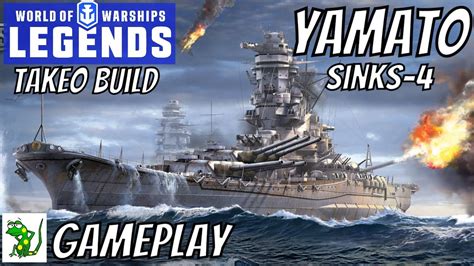 Yamato Sinks 4 World Of Warships Legends Gameplay Youtube