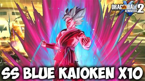 In super dragon ball heroes, dragon ball z: SUPER SAIYAN BLUE KAIOKEN 10X! Dragon Ball Xenoverse 2 ...