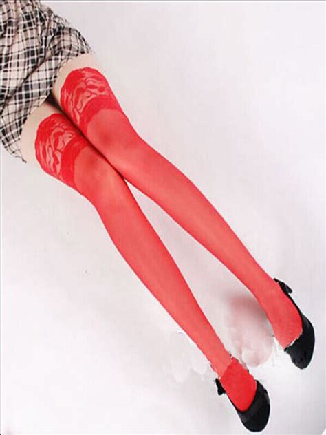 original sexy womens lace top stay up thigh high stockings nightclubs pantyhose