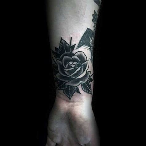 Get 31 Cover Up Black Rose Tattoo Designs For Men
