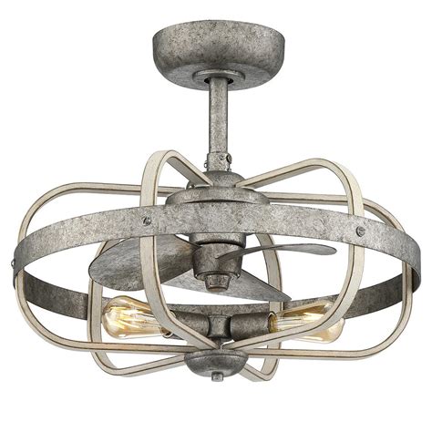 Ceiling fans may still be notorious for being eyesores, but plenty of models now exist without the gaudy candelabra lights and annoying pull chains. Progress Lighting Keowee 23 in. Indoor/Outdoor Galvanized ...