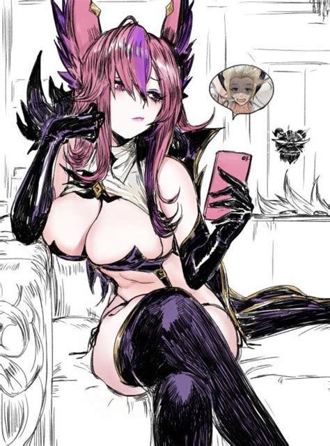 Rule 34 1girls Big Breasts Breasts Female League Of Legends Pink Eyes