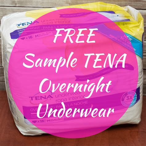 Free Sample Tena Overnight Underwear