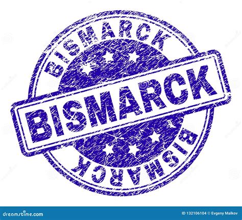 Scratched Textured Bismarck Stamp Seal Stock Vector Illustration Of