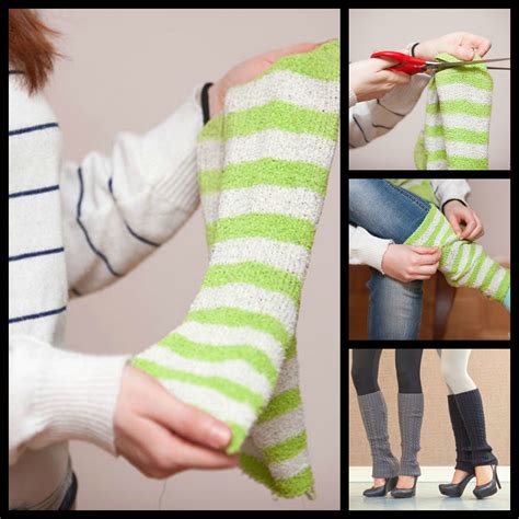 How To Make Leg Warmers From Socks Find Some Old Knee High Socks That