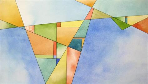 Colorful geometrical modern art minimal template. 40 Aesthetic Geometric Abstract Art Paintings - Bored Art