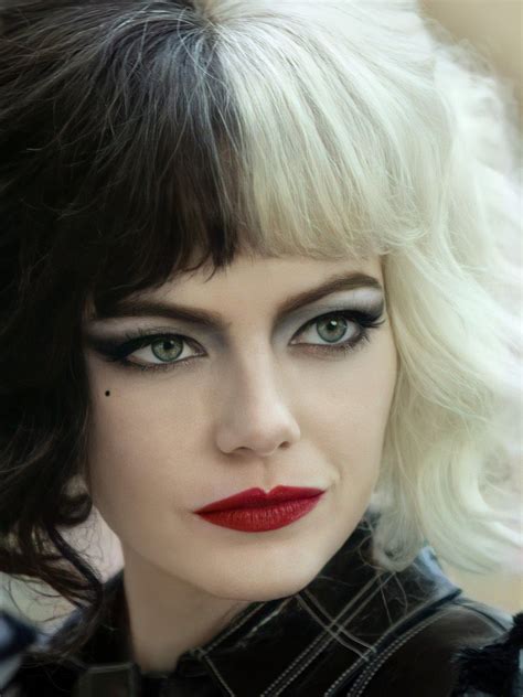 Maquillaje Emma Stone Cruella Deville Makeup Emma Stone Makeup Hair