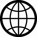 Icon Svg Globe Internet Network Earth Font