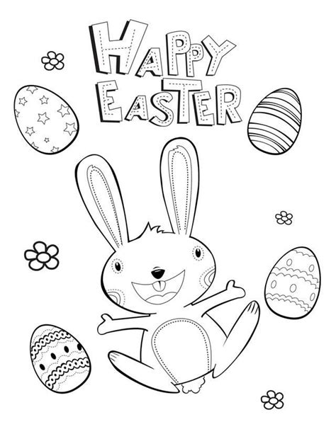 Easter egg painted with dots. Happy Easter Coloring Pages - Best Coloring Pages For Kids