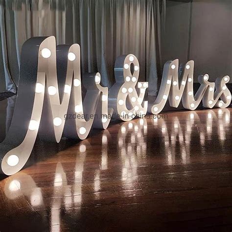Fashion Custom 3ft 4ft Large Giant Number Marquee Light Up Letters