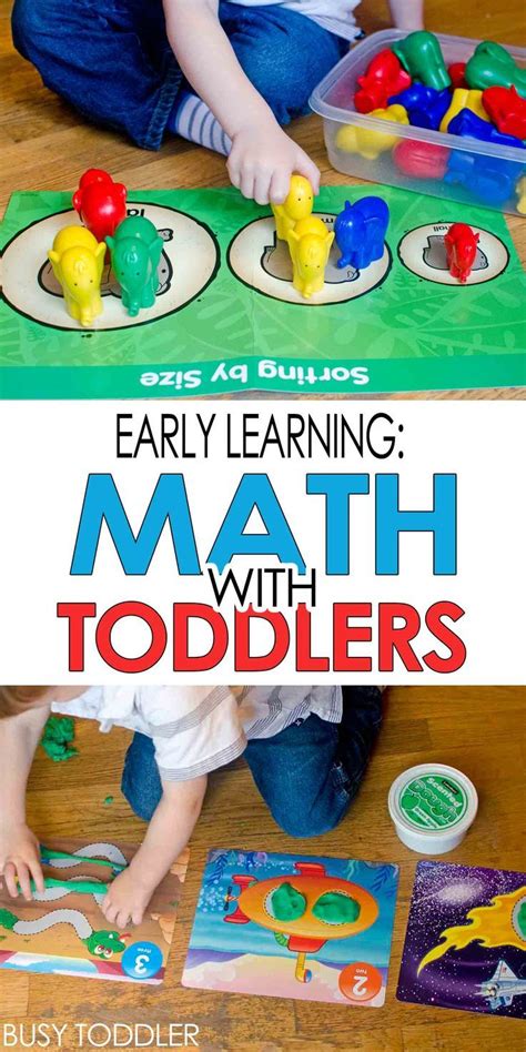 Early Learning Math With Toddlers Busy Toddler Math Activities For