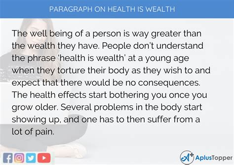 Paragraph On Health Is Wealth 100 150 200 250 To 300 Words For Kids