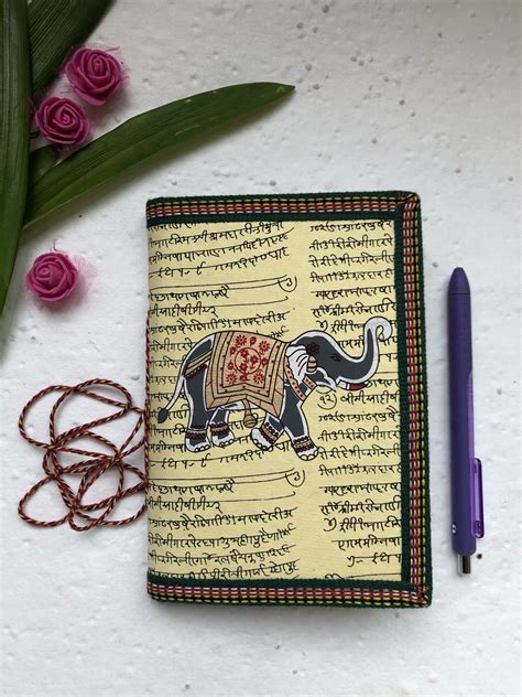 Indian Elephant Journal Art Journal Junk Journal Mens Journal Guy