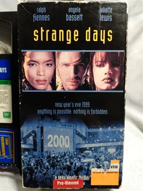 Strange Days Vhs 1996 Ralph Fiennes Angela Bassett Juliette Lewis Tom Sizemore 849 Picclick