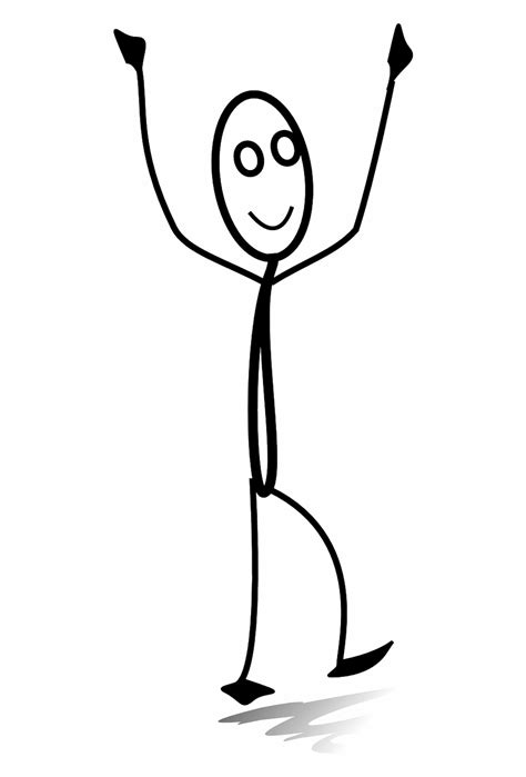 Happy Stick Figure Sun Clipart By Uroesch Clipart Black And White My