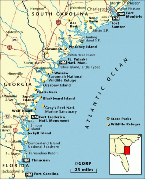 Map Of South Carolina Coast Photos Cantik