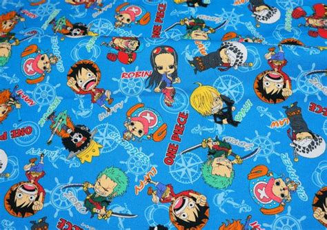 Japanese Anime Fabric One Piece Anime Comic Edition 50 Cm By 106 Cm Or