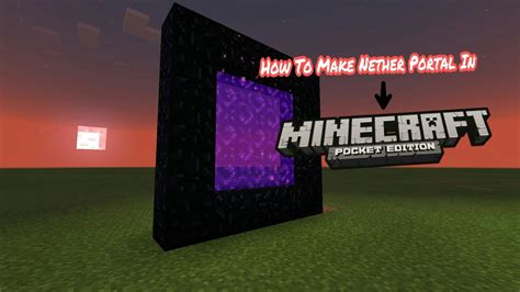 How To Make An Aether Portal In Minecraft Pocket Edition Youtube D96