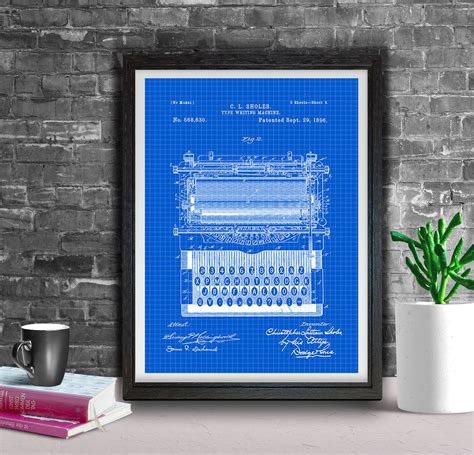 Typewriter Patent Prints | Patent prints, Prints, Artwork prints