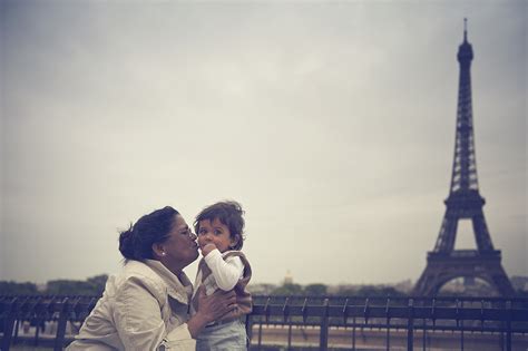 Paris Eiffel Tower My One Year Old Son And His Grandmother Flickr