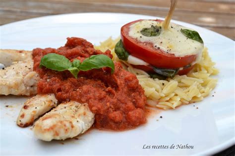 Ma cuisine au fil de mes idées Aiguillettes de poulet sauce tomate