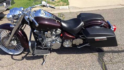 Custom 2001 yamaha roadstar & 2006 roadliner baggers. Adam's Yamaha Roadstar Bagger - YouTube