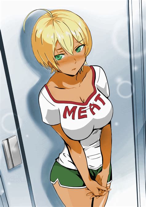 Rule 34 1girls Blonde Hair Blush Bowsey Breasts Clothed Dark Skinned