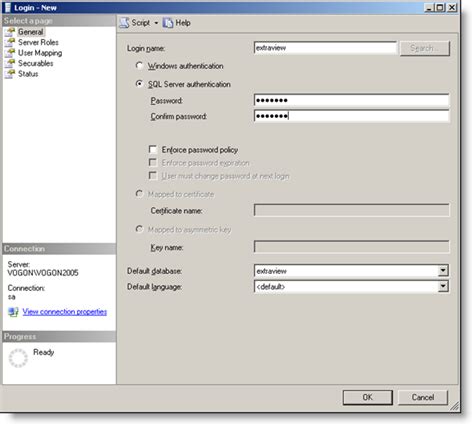 SQL Server Database Configuration | Product Documentation