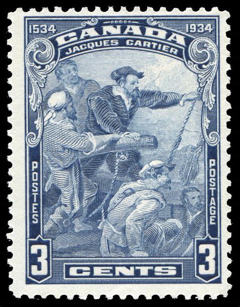 jacques cartier 1534 1934 canada postage stamp