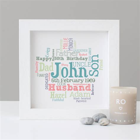 Get them a 40th birthday gift they'll always remember, or will at least hang on to until after you've left the party. Personalised 40th Birthday Gift For Him By Hope And Love ...
