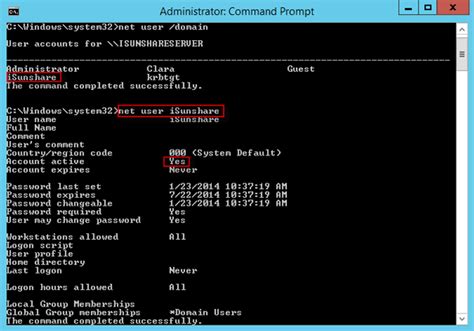 Net User Command For Windows Server R