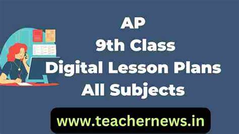 AP 9th Class Digital Lesson Plans 2024 25 Telugu Hindi English Maths Science Biology Social