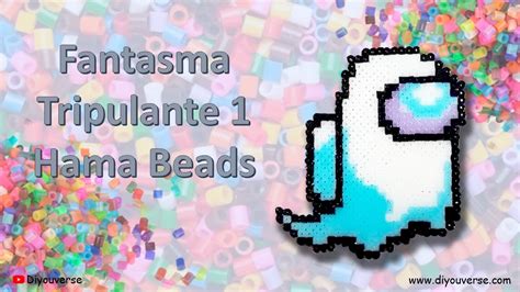 💥 Among Us Fantasma Hama Beads 💥 Among Us Fantasma Pixel Art