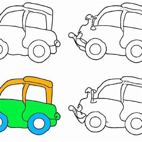 Divirta Se Com 7 Desenhos De Carrinhos Para Imprimir E Colorir