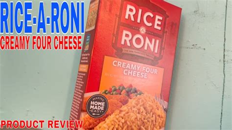 Rice A Roni Creamy Four Cheese Pack Ounce Pack Of Youtube