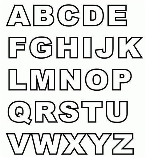 The Upper And Lowercase Letters Are Outlined In Black On A White