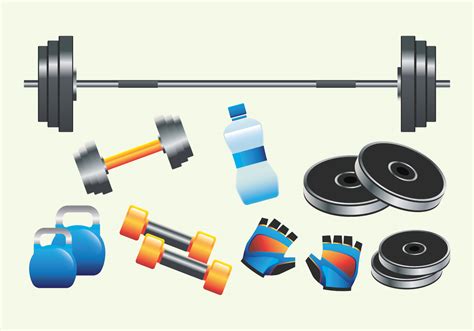 Realistic Fitness Equipment 259752 Vector Art At Vecteezy