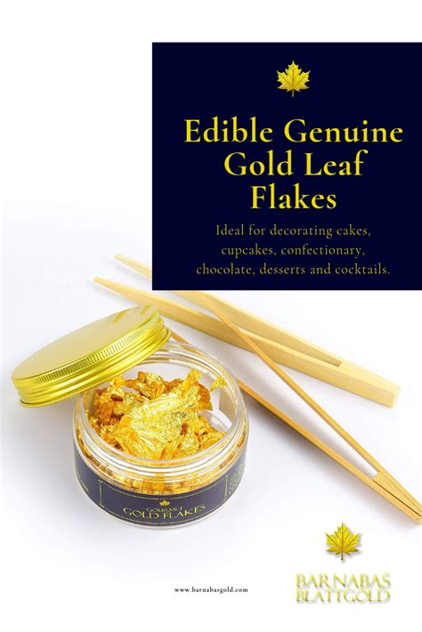 Edible Genuine Gold Leaf Flakes For Cakes And Confectionery 150mg Jar