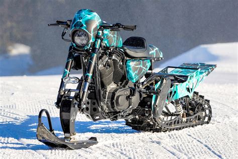 Save money online with snow bike deals, sales, and discounts october 2020. Harley Davidson Snow Drag: Timbersled Converted Sportster ...