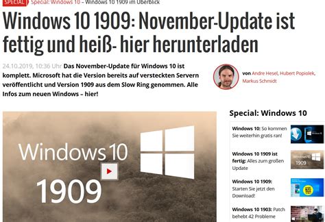 You should now have windows 10 version 1909, build 18363 Upgrade auf Version 1909 | Seite 2