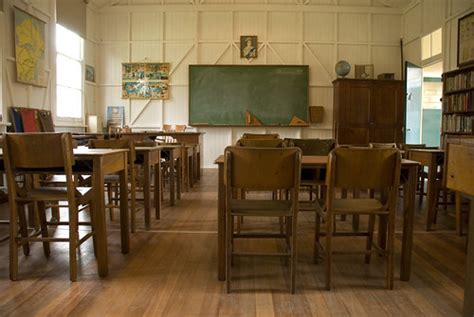 1950s 1960s Classroom From Back Nsw Schoolhouse Museum Of Public