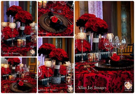 42 outstanding wedding table decorations. Red Black And Silver Wedding