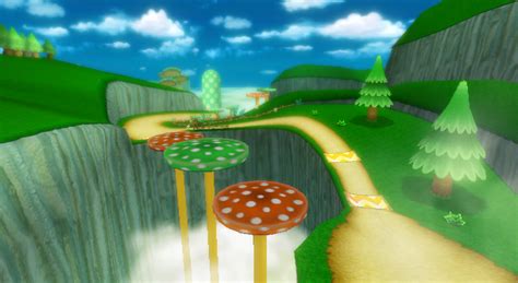 File:Mushroom Gorge MKWii.png - Super Mario Wiki, the Mario encyclopedia
