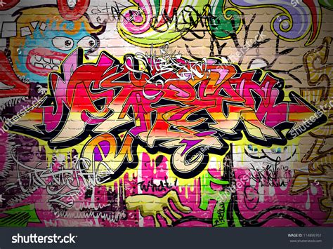 Graffiti Wall Vector Urban Art 114899761 Shutterstock