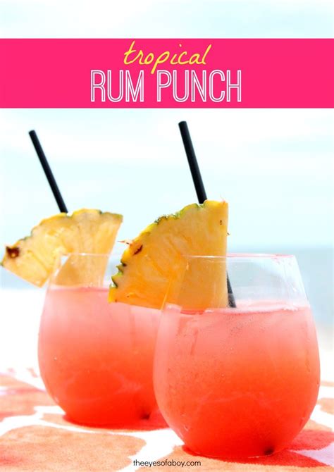 However, rum and eggnog is kevin's favorite christmas cocktail and we know that there are lots of other eggnog and let us know how you like it if you give this homemade eggnog with rum and kahlua a try. Tropical Rum Punch | Recipe | Rum punch drink, Rum punch ...