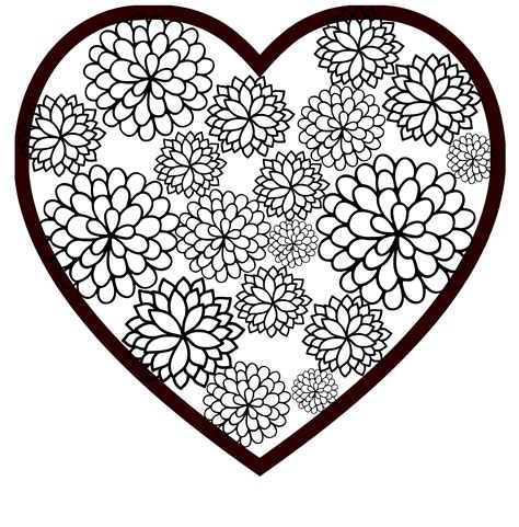Printable Coloring Pages Of Hearts