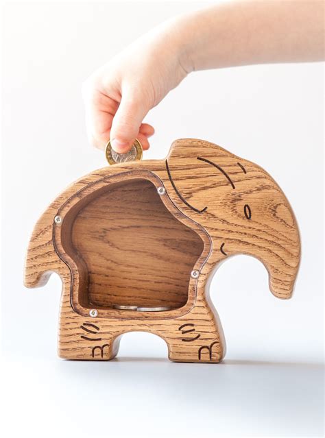 T For Kid Elephant Large Piggy Bank For Girl And For Boy Money
