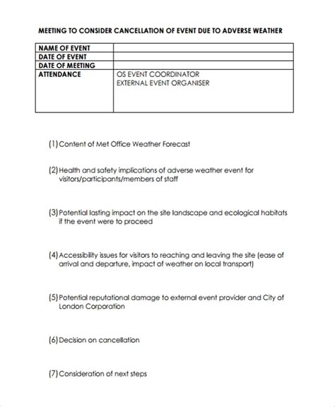 Considerations before moving forward with a credit card cancellation. Cancellation Policy Template - 8+ Free Documents Download in PDF