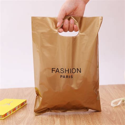 500pcslot Custom Logo High Quality Plastic Shopping Bagsplastic
